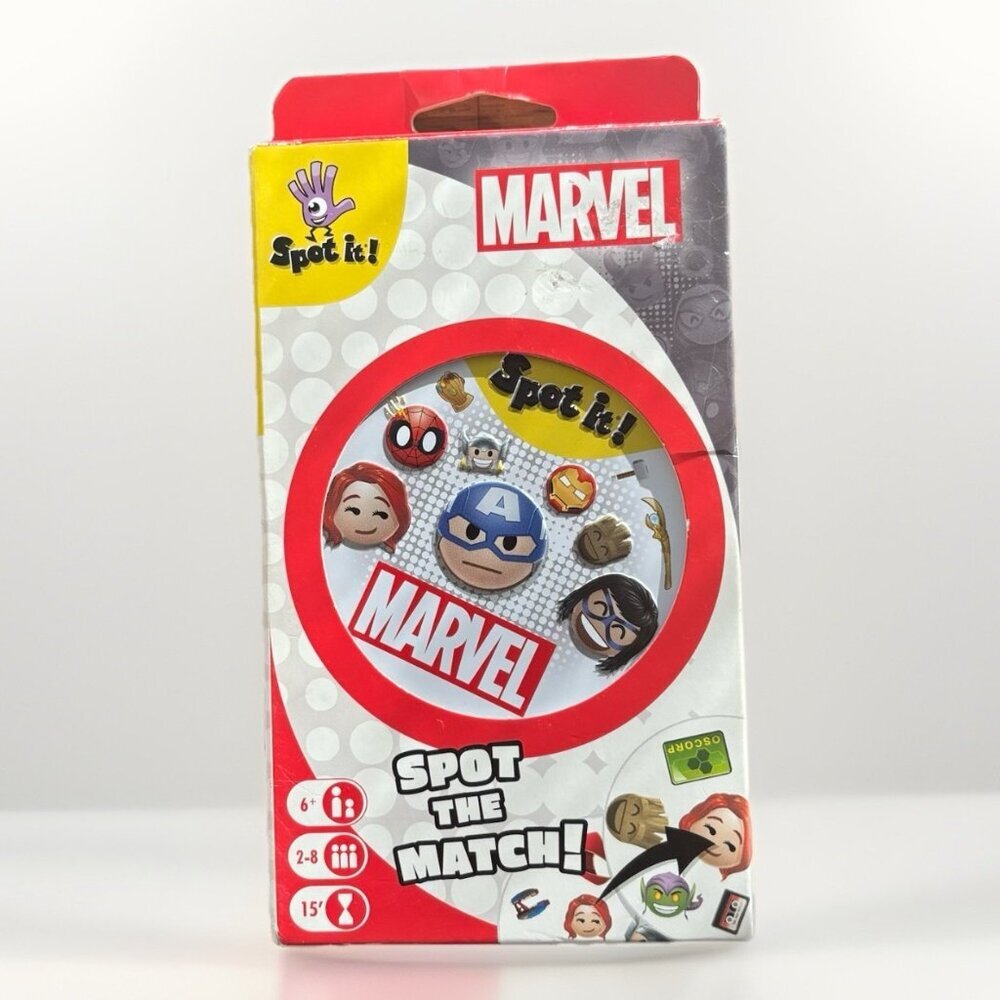 Spot It: Marvel Version‎ Tile Game NEW SEALED! Damaged Box
